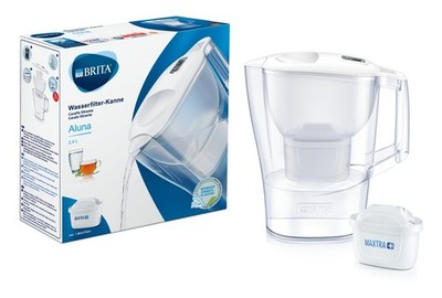 Brita Aluna weiß Wasserfilterkanne Wasserkanne Maxtra+