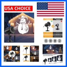 3D Dynamic Christmas Projector Lights Outdoor Indoor-2025 Upgrade Snowman Chr...
