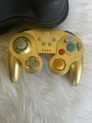 Nintendo Switch Gold Wireless GameCube Controller Plus Case For Controller