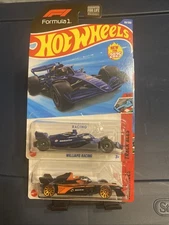 2025 Hot Wheels Track Aces lot of 2 Williams Racing - Formula 1 & Formula E GEN3