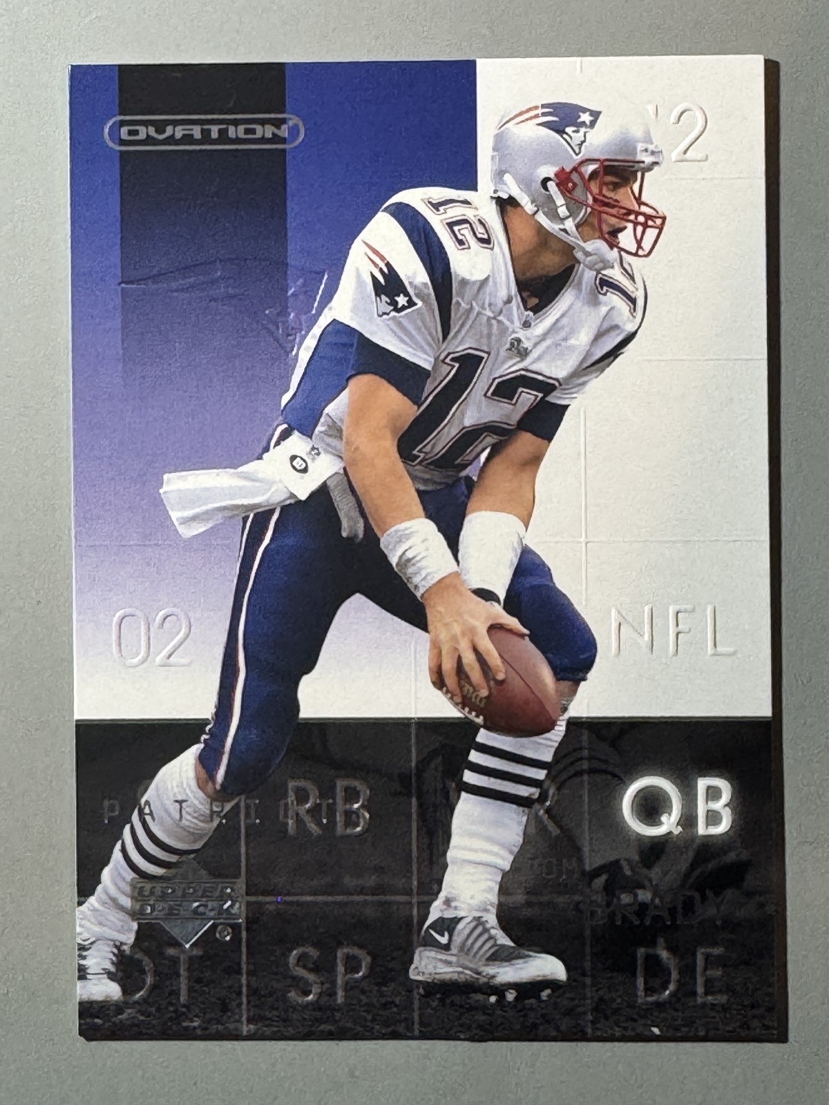 Tom Brady 2002 Upper Deck Ovation HOF New England Patriots #51