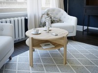 Couchtisch Tobago Sonoma Eiche Rund 74,4X45,5X74,4 Cm Wohnzimmertisch