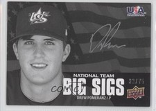 2009 USA Baseball Box Set Big Sigs National Team 33/75 Drew Pomeranz Auto 4p7
