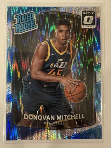2017-18 Panini Donruss Optic - Rated Rookie Donovan Mitchell #188 Shock Prizm RC