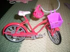 VINTAGE BARBIE BIKE WITH BASKET AND HELMET  FREE SHIPPING