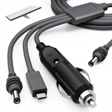 Starlink Mini 3-in-1 DC Power Cable 16FT, USB-C 12-24V Cigarette Lighter 16FT 
