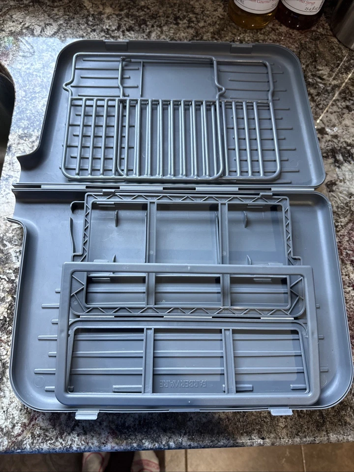 Farberware Plegable Compacto Plegable Viaje Camping Plato Secador Estante Foto 3 de 4