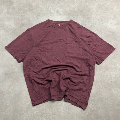 Carhartt T-Shirt Herren Large Workwear Pocket Tee, Burgundy Red