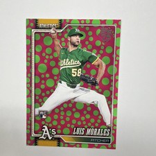 2026 Topps Easter Pink Green Dots #259 Luis Morales RC
