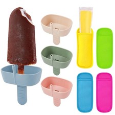 Medium, 8Pack 4Pcs Silicone Popsicle Holders  Neoprene Sleeves 