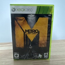 Metro: Last Light (Microsoft Xbox 360, 2013) CIB COMPLETE