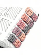Mr. Pen- Bible Tabs, 75 Boho Theme Laminated Tabs for Women and Men, Study Bible