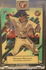 2025 Topps Pristine - Aaron Schunk #108 Aqua Refractor /199 (RC)
