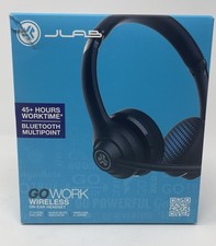 JLab Go Work Wireless Bluetooth On-Ear Headset Mic 45 Hr Battery Open Box