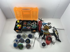 Beyblade Burst Lot w/ Launchers Parts Case Mixed Bundle - AS IS