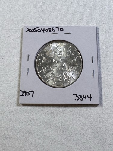 1970 Austria 25 Schillings Franz Lehar Silver Commemorative Coin - Picture 8 of 8