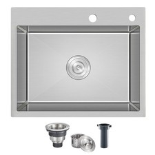 MENATT 22-inch Drop in Kitchen Sink, SUS304 Stainless Steel Topmount Kitchen Bar