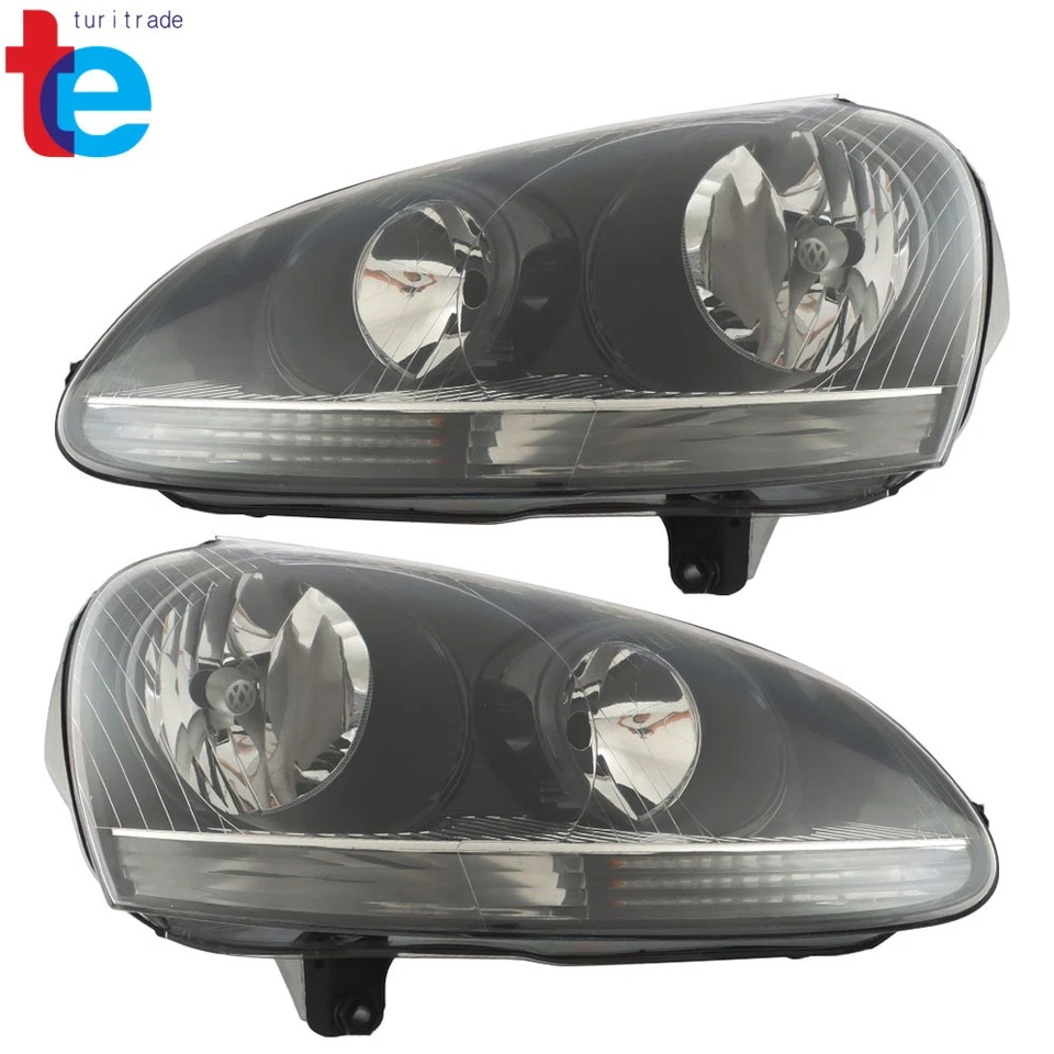 Headlight For Volkswagen Rabbit 2006-09&Jetta 05-10 Halogen Lamps Right&Left - Image 4 of 4