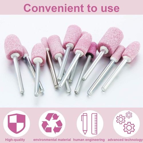 48 Pieces Abrasive Mounted Stone Grinding Wheel Head Mounted Grinding Point S... - Picture 6 of 7