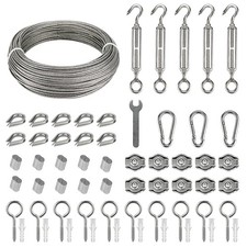 Wire Trellis Tension System - Plant Training Garden Wire Rope Kit for Climbing 