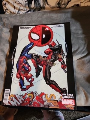 Spider-Man Deadpool 1 Skottie Young Baby Variant Poster 11x15 Folded 