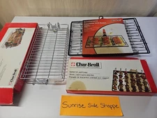 Char-Broil Universal Rotisserie Basket Expandable Grill Basket And Kabob Set