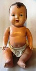 Antique 15" Composition Baby Doll As Found Loose Stringing Head Paint Loss — photo 2