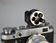 SERVICED! KMZ USSR UNIVERSAL 24x36 REVOLVER TURRET VIEWFINDER FOR ZORKI/KIEV (9)