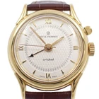 REVUE THOMMEN Cricket Alarm 8022002 Manual White Dial Gold Plated Men's Watch