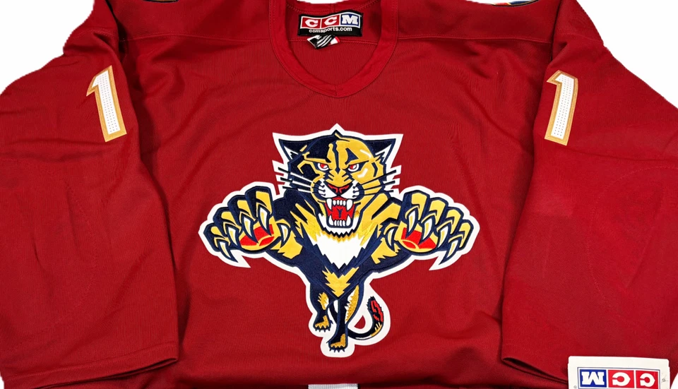 PRO-52-54-56 * CAMISETA DE HOCKEY AUTÉNTICA CCM/MASKA ROBERTO LUONGO FLORIDA PANTHERS Foto 3 de 4