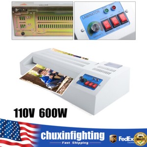 600W Commercial A3 A4 Size Office Laminator New Hot Cold Film Laminating Machine