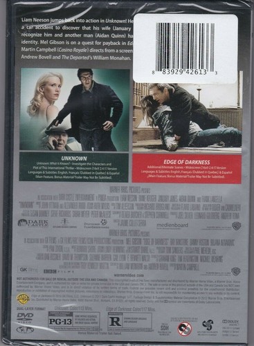 Unknown/Edge of Darkness (DVD, 2014, 2-Disc Set) - Picture 2 of 2
