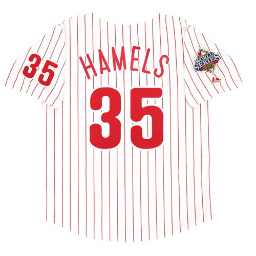 Cole Hamels 2008 Philadelphia Phillies World Series Home/Road/Alt Men's Jersey - Picture 3 of 21