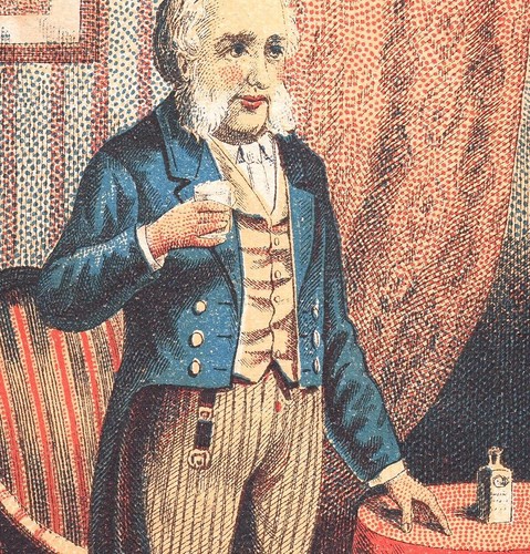 Tarrants Seltzer Aperient Grandfather Bottle Victorian Advertising Trade Card