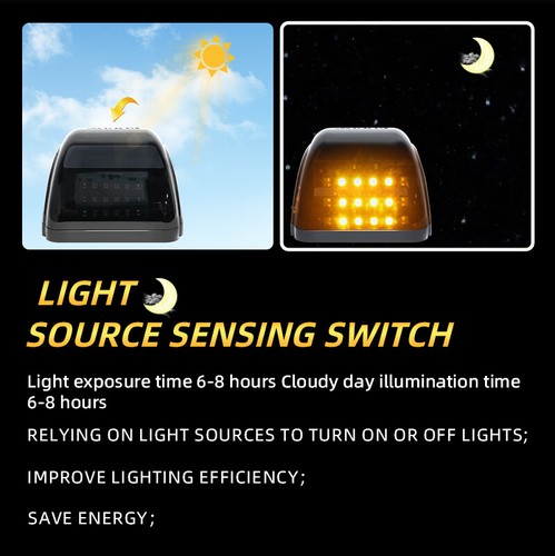 12LED Wireless Solar Cab Lights Roof For Dodge Ram Pickup Truck Roof Mouse Light - Picture 6 of 14