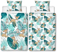 Copripiumone singolo ufficiale Disney Bambi set biancheria da letto reversibile thumper