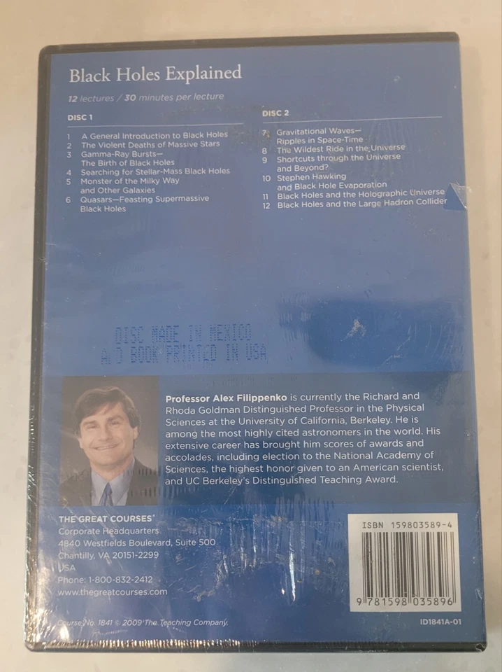 The Great Courses Black Holes Explained DVD & Course Guidebook - Image 2 of 2