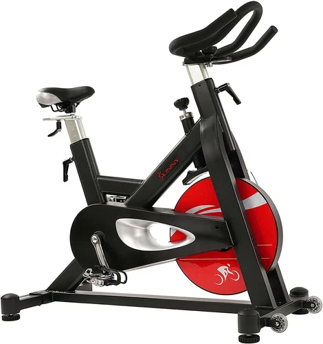 Sunny Health Fitness Evolution Pro Magnetic Belt Drive Indoor Exercise Bike -...