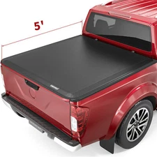 OEDRO 5FT Roll-up Soft Tonneau Cover For 2005-2026 Nissan Frontier Truck Bed