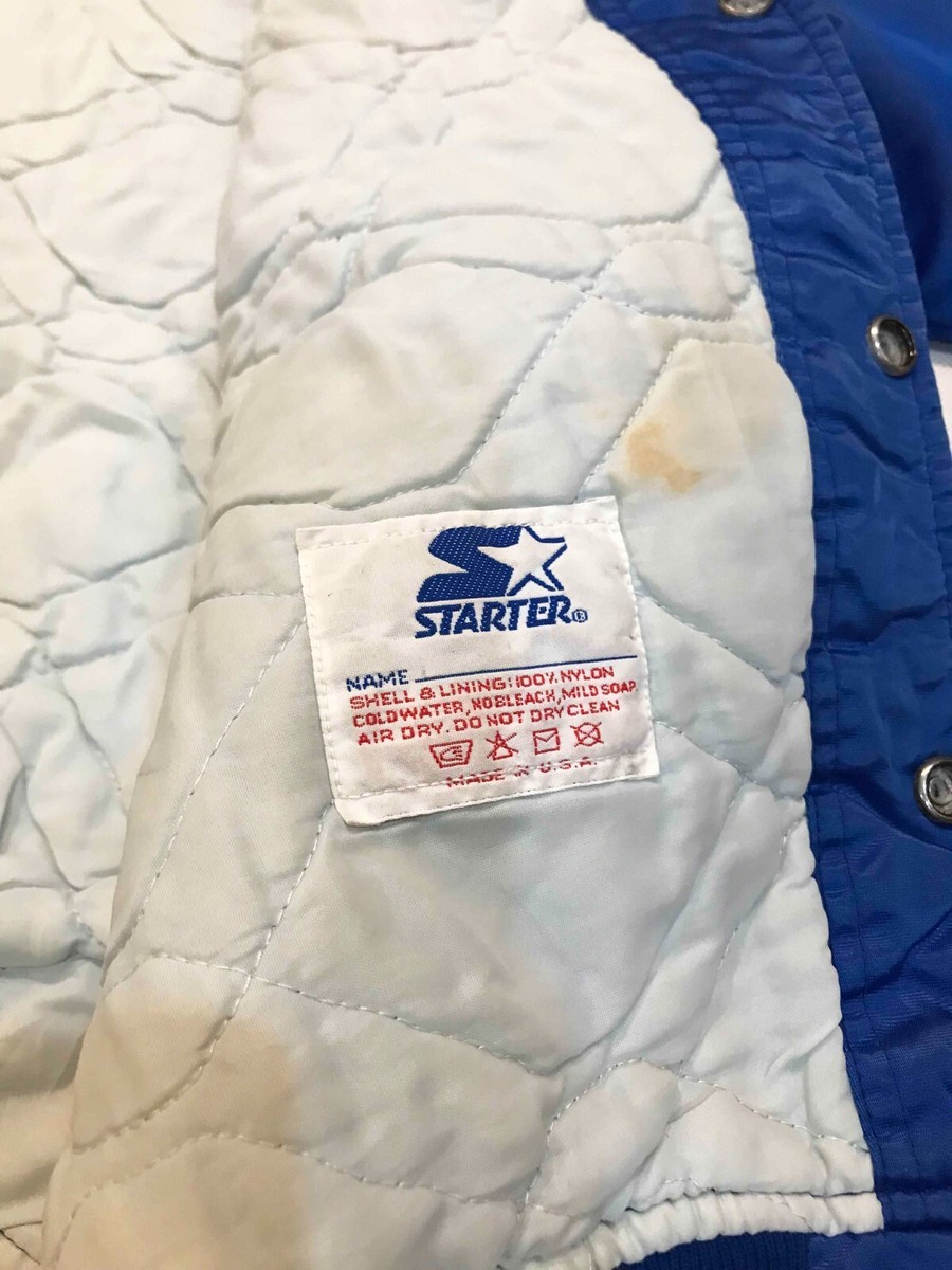 Vintage Starter Kentucky Wildcats UK NCAA Bomber Satin
