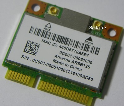 New OEM Asus 0C001-00051000 bgn WLAN Wireless PCIe Half Atheros AR5B125 AR9485 