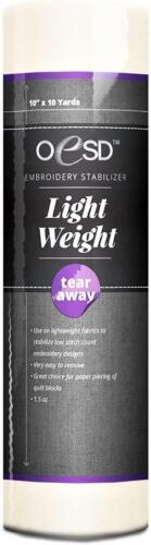 OESD Light Weight Tear-Away Embroidery Stabilizer 1.5oz 10" x 10yd - Picture 1 of 1