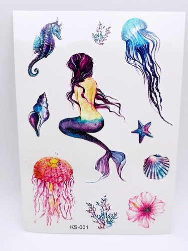 4pcs GLITTER Kids Cartoon Temporary Tattoo art stickers Waterproof Body/face - Picture 5 of 55