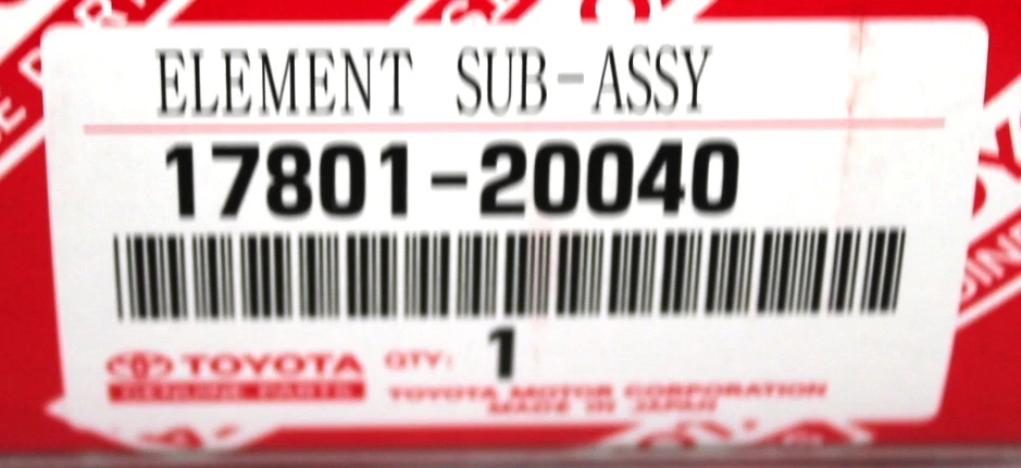 TOYOTA AIR FILTER KLUGER CAMRY 1780120040 VARIOUS MODELS NEW GENUINE - image 4 of 4