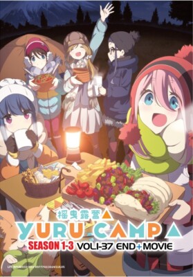 DVD Anime YURU CAMP Complete Season 1+2+3 (1-37 End) +Movie English* All Region