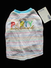 Top Paw Dog "Party Animal" Shirt + Bandanna - New with Tags