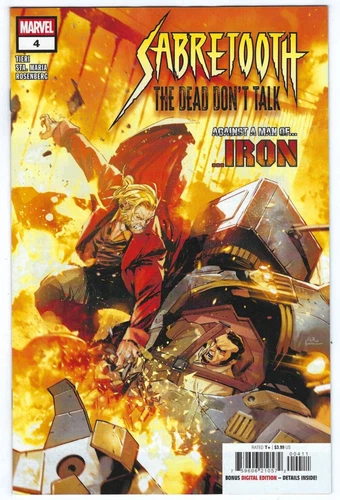 Marvel Comics SABRETOOTH THE DEAD DON'T TALK #4 first printing Cover A