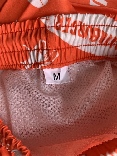 New Whataburger Swim Trunks Kid’s M Surfboard Sharks Palm Trees Logo Drawstring - Picture 9 of 11