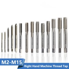 M2-M24 Metric Tap HSS Machine Hand Screw Thread Metric Plug Tap Straight Flute