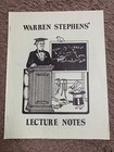 🔥 Warren Steven Famous Magic Inventor Rare Lecture Notes Close-Up Magic